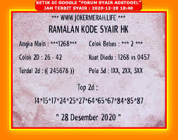 1 New Message Kode Syair Hongkong 28 Desember 2020 Forum Syair Togel Hongkong Singapura Sydney