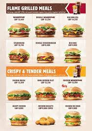 Menu for burger king provided by allmenus.com. Burger King Menu Menu For Burger King Hamra Beirut District
