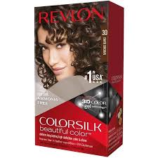 Revlon Colorsilk Beautiful Color Permanent Hair Dye With Keratin 100 Gray Coverage Ammonia Free 30 Dark Brown Walmart Com At Home Hair Color Hair Dye Brands Box Hair Dye