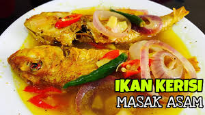 Asingkan tulang ikan kemudian tumbuk jangan lumat. Ikan Kerisi Masak Asam Youtube