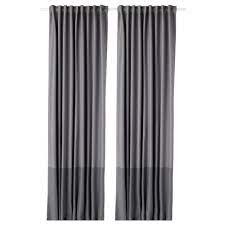 Marjun Room Darkening Curtains 1 Pair Gray 57x98 Ikea Blackout Curtains Block Out Curtains Curtains