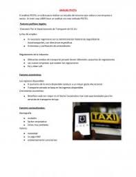 Pestel, también conocido como pestal o pest es un análisis descriptivo del entorno de la empresa. Analisis Pestel Uber Apuntes Nairsa