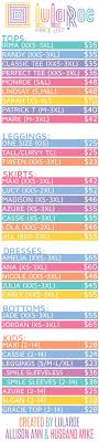 Lularoe Price List Updated 2017 Lularoe Prices Lularoe