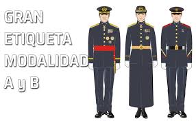 Uniformes militares de la fuerza terrestre. El Uniforme De Gala Etiqueta Y Gran Etiqueta Uniformes