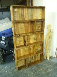 Shipping Pallet Bookcase I Made Wooden Crates Bookcase Crate Bookshelf