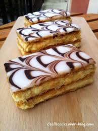 Millefeuille Traditionnel Fondant Marbre Et Creme Mousseline A La Vanille Cecilecooks Patisserie Recette Patisserie Recette