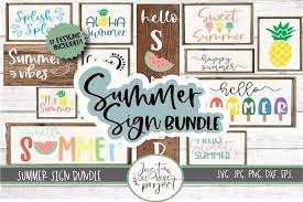 Download Summer Signs Bundle Summer Sign Svg Bundle 13 Designs 806203 Cut Files Design Bundles