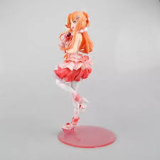 Anime 22 Cm Sword Art Online Ii Asuna The Flash Idol Of The Aincrad Ver 1 8 Scale Pvc Action Figure Col Sword Art Online Sword Art Online Figures Online Art