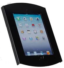 Ipad Wall Mount Locking Enclosure W Hidden Home Cc Reader Compatible Black Ipad Wall Mount Tablet Cc Card