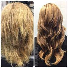 Before And After Olaplex On Blonde Hair You Can See The Transformation Done Olaplex Hair Treatment Olaplex Hair Hair Treatment