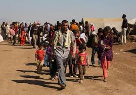 Image result for families fleeing the syrian war
