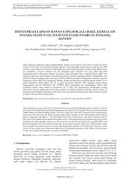 Check spelling or type a new query. Pdf Identifikasi Lapisan Rawan Longsor Jalur Rel Kereta Api Antara Stasiun Cicayur Dan Stasiun Parung Panjang Banten