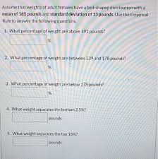Assume That Weights Of Adult Females Have A Chegg Com