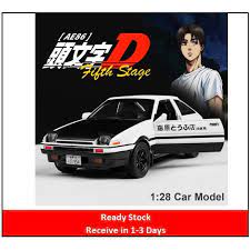 In initial d, cars matter. Ready Stock Toyota Ae86 Initial D Metal 1 28 Car Model Toy With Sound Light Shopee Malaysia