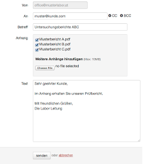 Check spelling or type a new query. Labordatenbank Lims Berichte Per E Mail Fax Oder Post Verschicken