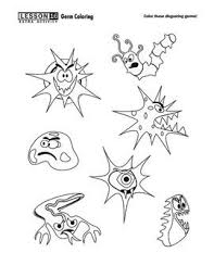 Germs Coloring Page Kindergarten Science Curriculum Homeschool Science Curriculum Germs Activities