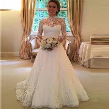 Our styles are just waiting to be shopped! Wedding Dress Lace Long Sleeve See Through Wedding Dress Long Skirt Buy From 24 On Joom E Commerce Platform