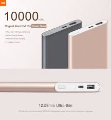 Original Xiaomi Mi Pro Power Bank Rose Gold Powerbank Xiaomi Mobile Power Supply
