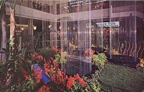 Rain Fountain Topanga Plaza Canoga Park California Canoga Park Vintage Mall Canoga