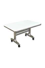 pratik orta sehpa nikelaj ayakli tekerlekli masa 70x110 cm