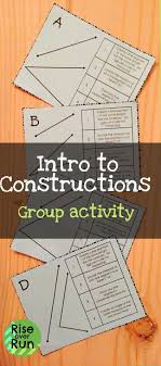 Geometric Constructions Intro For Geometry Teaching Geometry Geometry High School Geometric Construction