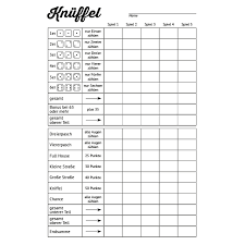 Kniffel spielplan (pdf) zum ausdrucken. Kniffel Lars Erklart S