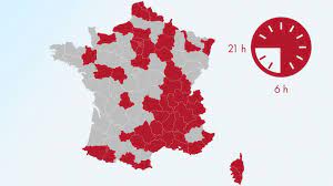 Seul un professionnel de santé est apte à vous fournir un avis médical. Carte Coronavirus Quels Sont Les 54 Departements Sous Couvre Feu En France
