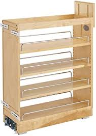 Just another factor to consider when selecting the vendor of your sliding shelves. Amazon Com Rev A Shelf 448 Bcbbsc 8c 448 Series 8 Inch Kitchen Pull Out Cabinet Organizer With Shelves For Kitchen Base Cabinets Furniture Decor