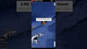 The quake in the south shetland islands had a magnitude of 6.9 with a depth of 9.6 kilometers, according to the u.s. 4 9 Earthquake South Shetland Islands Antarctica 1 23 21 Youtube