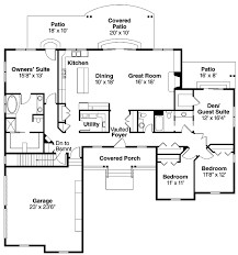 Ranch Style House Plan 59749 With 4 Bed 3 Bath 2 Car Garage Ranch Style House Plans Floor Plans Ranch Ranch House Plans