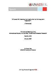 Maybe you would like to learn more about one of these? Stis And Hiv Learning From Each Other For The Long Term Response Unaids