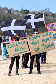 Extinction rebellion plans to hold its main g7 protests on friday 11 june in st ives,. Greg Martin On Twitter Some Pictures From Today S Protest At Carbis Bay Against The Hotel Which Cut Down Trees Cleared Land And Started Building Meeting Rooms For The G7 Summit Without Planning
