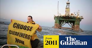 Offshore drilling rigs can reach deep oil reservoirs that lie below the sea floor. Activists Occupy Oil Rig In Fight To Prevent Arctic Drilling Oil The Guardian