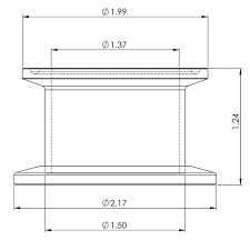 Adapter Kf 40 To 1 5 In Tri Clamp Sanitary Flange Size Nw 40 To 1 5 In 304 Stainless Steel