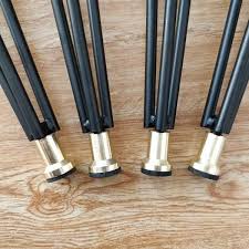 Adjustable Table Legs For Furniture Diy Size Color Can Be Customized With A Threaded Adjustable Leveling Foot This Diy Table Legs Table Legs Metal Furniture