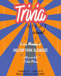 & miss jessi with some fun teddy bear pj party trivia! Hilltop Park Alehouse Monday Night Trivia We Ve Got Allagashbrewing Joining Us With Samples And Swag Seating At 7 Game At 8 Trivia Trivianight Trivianyc Uptowntrivia Mondaytrivia Washingtonheights Wahifood
