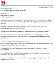 Contoh Surat Pernyataan Perusahaan Indonesia Dan Inggris