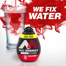 Mio Energy Black Cherry Naturally Flavored Liquid Water Enhancer With Caffeine B Vitamins Dual Pack 2 Ct Pack 1 62 Fl Oz Bottles Walmart Com Walmart Com