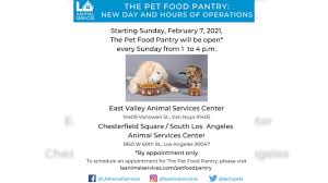 Pet food pantry near me. L A Animal Services Expands Pet Food Pantry Program To Every Sunday Daily News