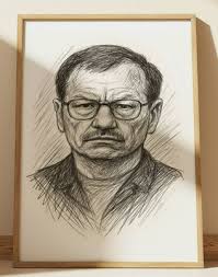 GARY RIDGWAY DRAWING PRINT PORTRAIT SKETCH 8" x 10" GREEN RIVER SERIAL  KILLER | eBay