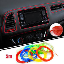 Visit To Buy 5m Lot Universal Car Styling Sticker On Cars Interior Car Decoration Moulding Trims Strips Flexible Car Styling Auto Accessorie Car Interior Decor