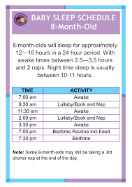 Sleep Schedule For 8 Month Old Cool Kids Hub