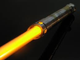Thinking About Using Amber For The Blade Color This Is From Genesis Custom Sabers Star Wars Light Saber Lightsaber Lightsaber Color Meaning