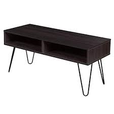 40 Inch Tv Stand Retro Style Mid Century Modern Multimedia Storage Center Espresso Brown Finish Wood Wide Tv Tabl Furniture Flash Furniture Driftwood Furniture