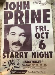 I took this image at the Memorial Hall concert in Dayton Ohio back in the  80's. He was with John Pryne. Sent my photo to Arlo and he autographed it  for me.