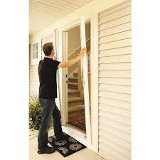 Sam's club retractable screen door. Odl 36 In X 80 In Brisa White Standard Retractable Screen Door Zsmw03 The Home Depot