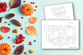 Thanksgiving printable coloring pages and connect the dot pages for kids. Happy Thanksgiving Coloring Pages Made With Happy