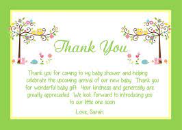One to two weeks after the shower is the best time to get your thank yous out. Baby Thank You Notes Yerat