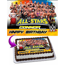 Where real people go for real good stuff. Wwe Wrestlemania Cake Image Personalized Topper Edible Image Cake Topper Personalized Birthday 1 4 Sheet Decoration Party Birthday Sugar Frosting Transfer Fondant Image Edible Image For Cake Walmart Com Walmart Com