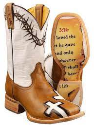 Tin Haul Between Two Thieves John 3 16 Cowboy Boots Square Toe Sheplers